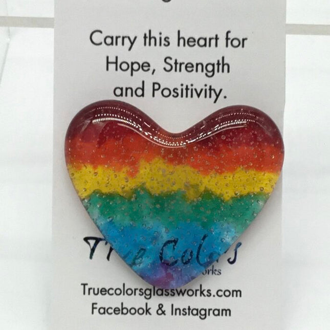 Large Fused Glass Heart