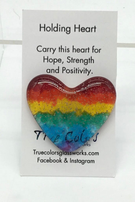 Large Fused Glass Heart