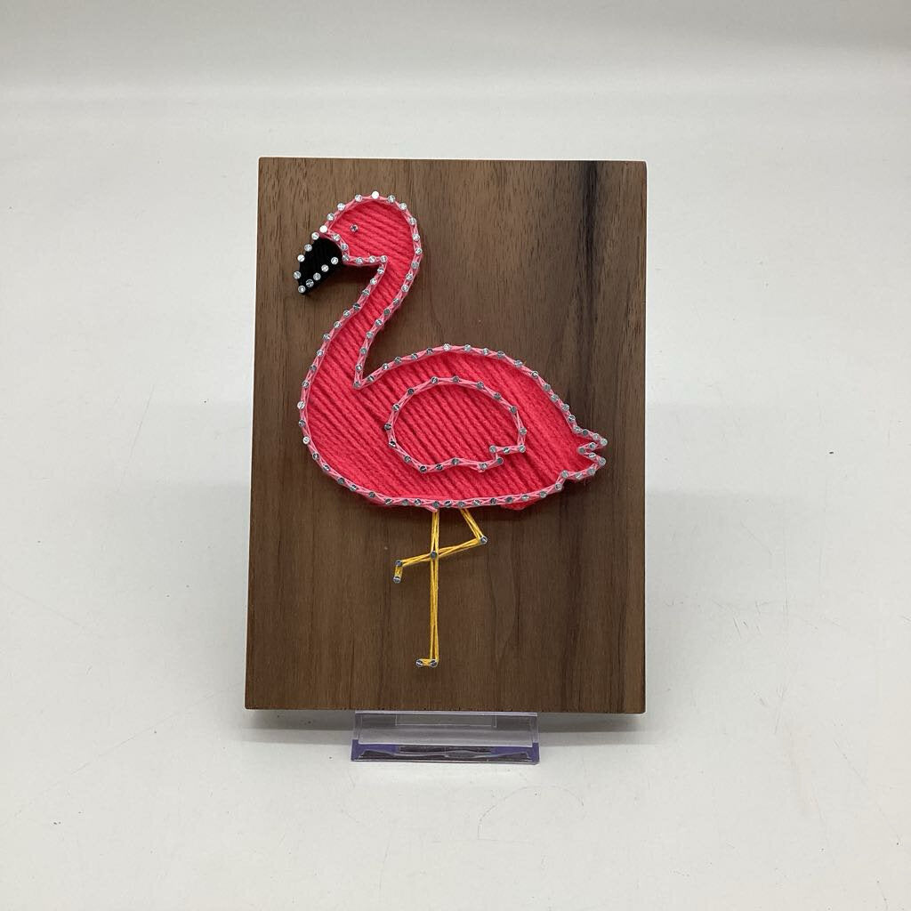 String Art pink Flamingo