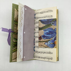 Sparkle flower handmade journal - view 3