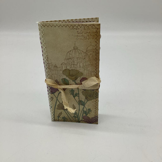 Flower and sketch handmade journal
