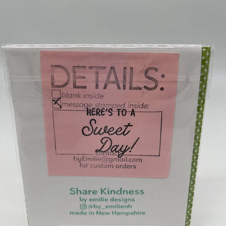 Stitched Plaid Cupcake card
