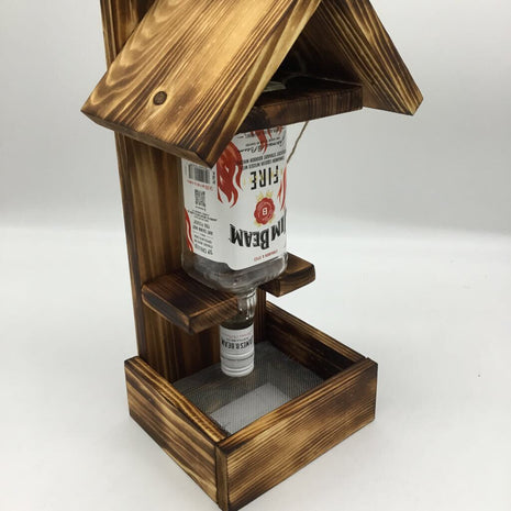 Whiskey Bottle Birdfeeder-Jim Beam Bottle