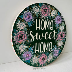 FLORAL WOOD SIGN- HOME SWEET HOME - view 4