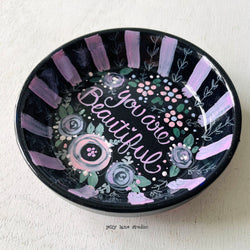 FLORAL TRINKET TRAY- BEAUTIFUL - view 3