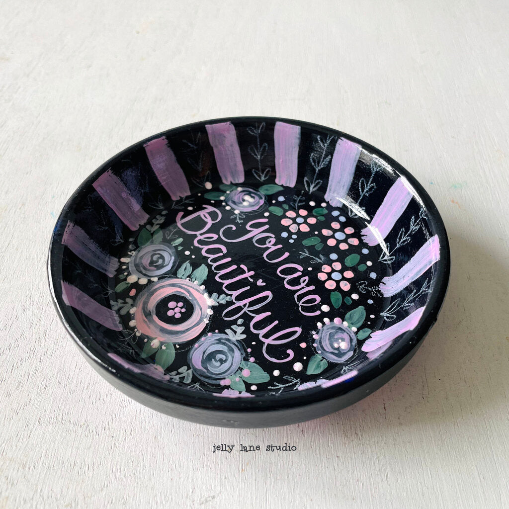 FLORAL TRINKET TRAY- BEAUTIFUL
