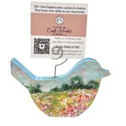 Hand painted bird shaped shelf sitters - view 2