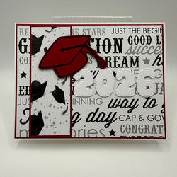 2026 Graduation Card Red/White - view 1