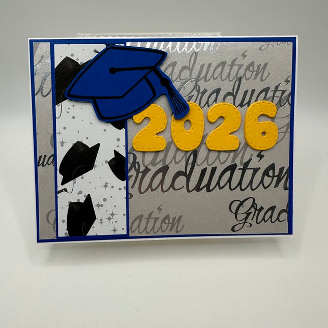 2026 Graduation Card Blue/Yellow