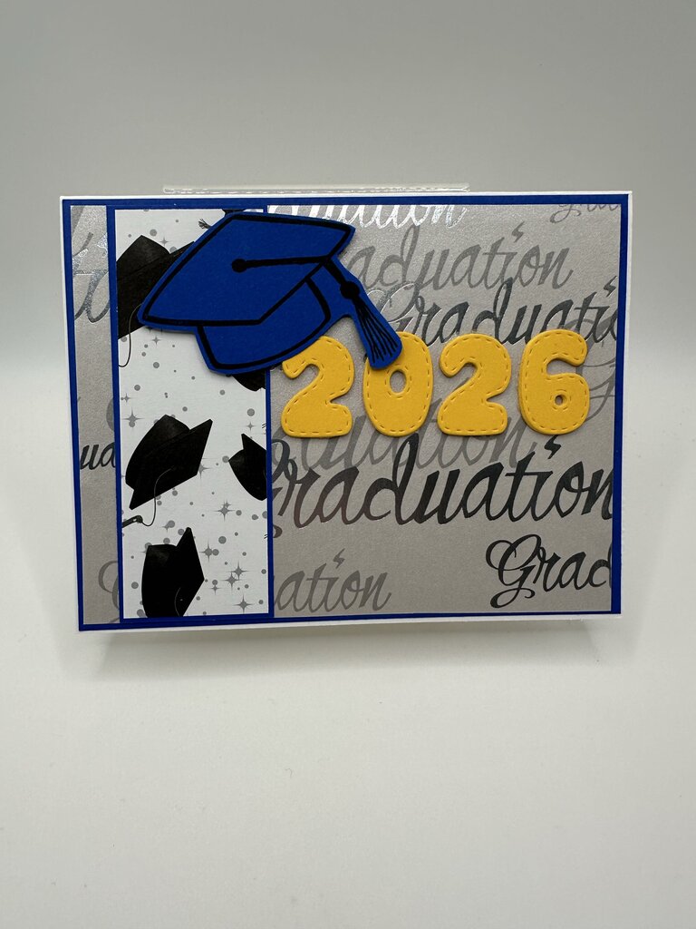 2026 Graduation Card Blue/Yellow