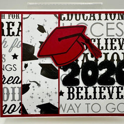 2026 Graduation Card Red/Black - view 1