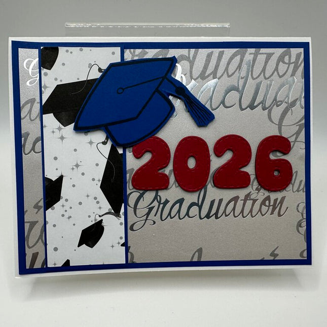 2026 Graduation Card Blue/Red