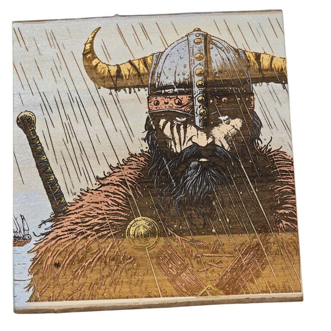 Viking in the Rain