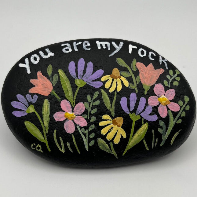 Rock lg blk "You are my Rock"