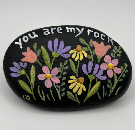 Rock lg blk "You are my Rock"