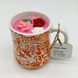 Flower Shop (Orange Hummingbird mug) - 100% Soy Wax - Mug Candle - view 3