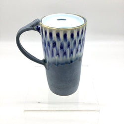 Travel Mug- blue/white peacock - view 2