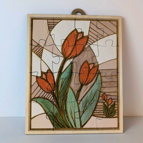 DIY - Tulip Mosaic Puzzle