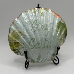 'Stay Salty' Scallop Shell (NC) - view 3