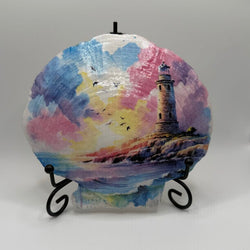 Watercolor Lighthouse Deep Sea Scallop ( Nova Scotia) - view 1