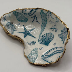 Blue Sea Life Oyster Ornament (Outer Banks, NC) - view 1