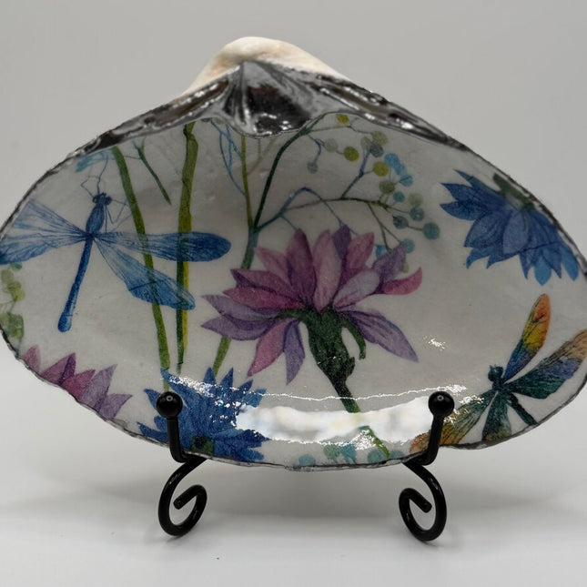 Dragonfly & Florals Clam Dish ( Saco, ME)