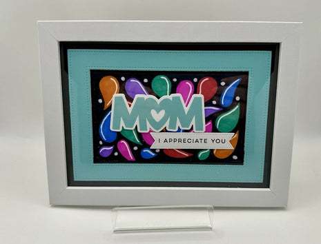 Mom - I Appreciate You (White Framed) Purple Border