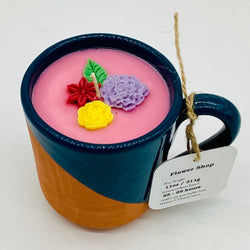 Flower Shop (Terracotta mug) - 100% Soy Wax - Mug Candle - view 1