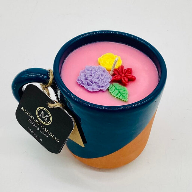 Flower Shop (Terracotta mug) - 100% Soy Wax - Mug Candle