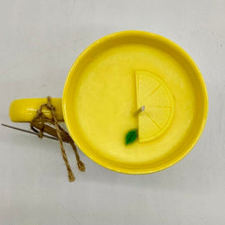 Juicy Lemon (Lemon Stripe Mug) - 100% Soy Wax - Mug Candle - view 3