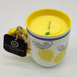 Juicy Lemon (Lemon Stripe Mug) - 100% Soy Wax - Mug Candle - view 2