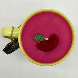 Ruby Red Grapefruit (Yellow Pastel Mug) - 100% Soy Wax - Mug Candle - view 3