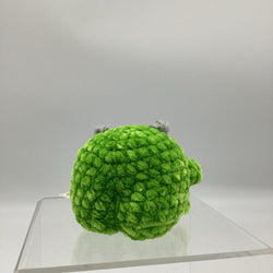 Crochet Bootie Monster, one eye, green - view 2