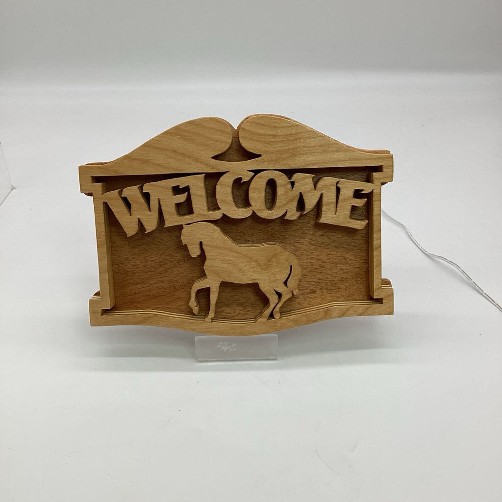 Welcome Horse Sign