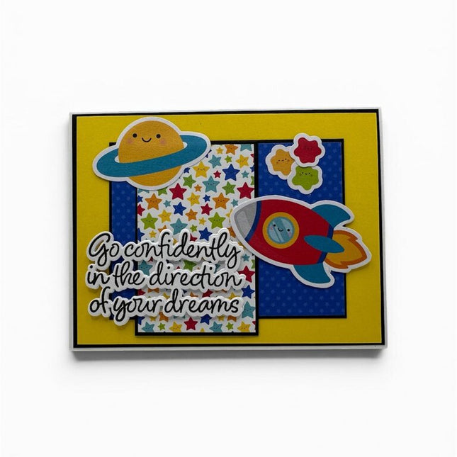 Kid Graduation Space Ship - Go Confidently In The Direction..... Card