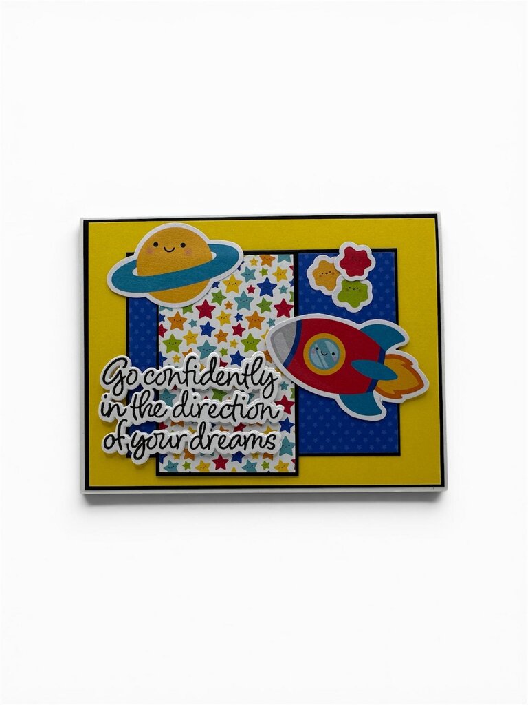 Kid Graduation Space Ship - Go Confidently In The Direction..... Card