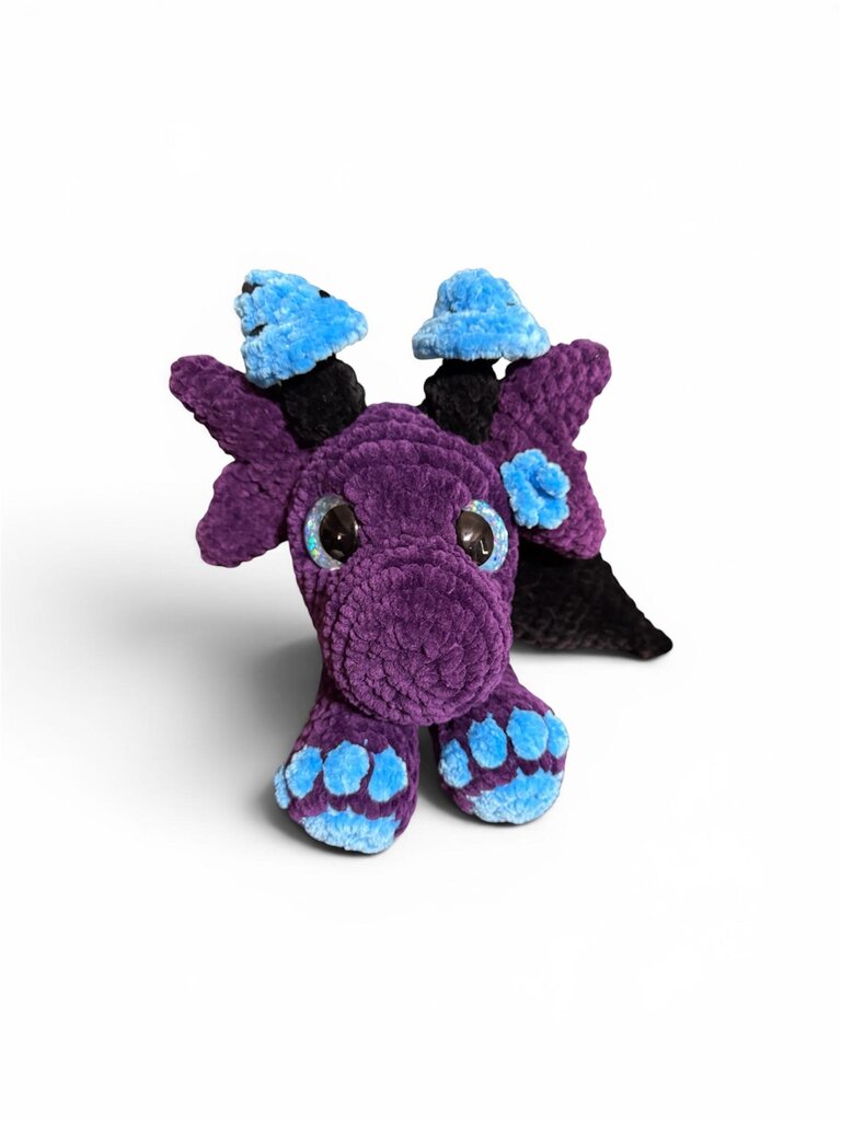 Crocheted fairy dragon snuggler