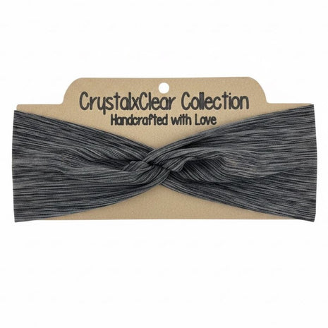 Heather Gray Soft Stretch Twist Knot Headband