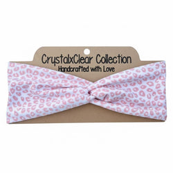 Pink Cheetah Soft Stretch Twist Knot Headband - view 1