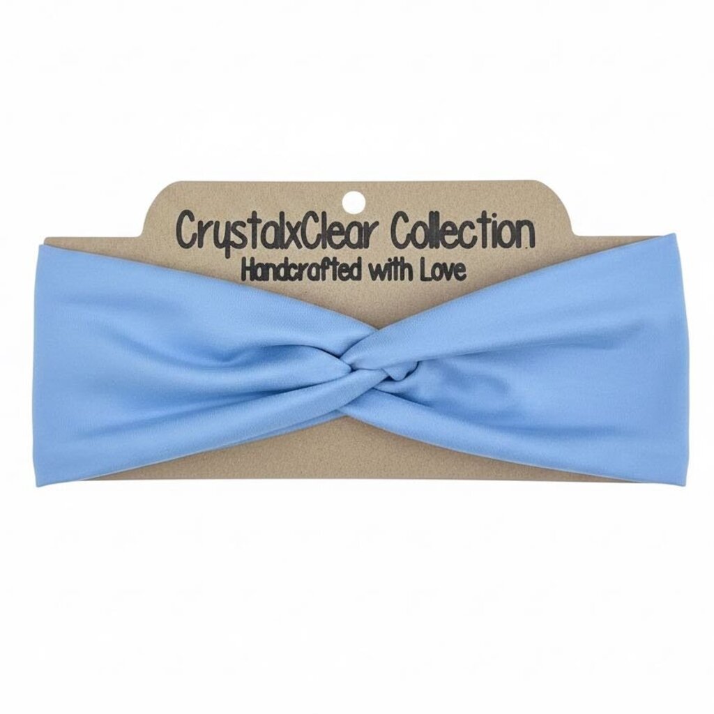 Solid Periwinkle Soft Stretch Twist Knot Headband