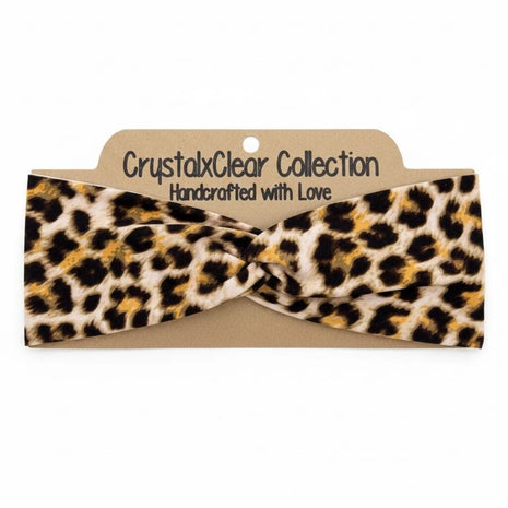 Cheetah Print Soft Stretch Twist Knot Headband