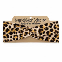 Cheetah Print Soft Stretch Twist Knot Headband - view 1