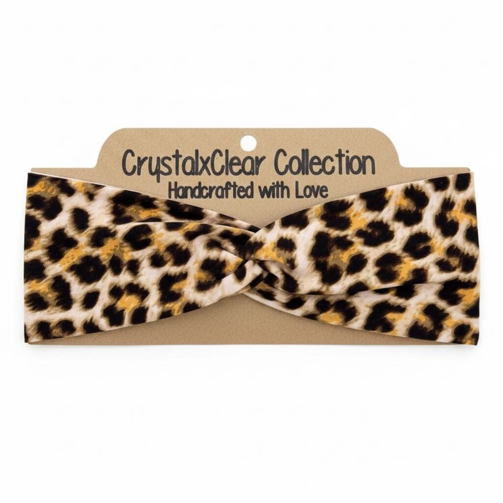 Cheetah Print Soft Stretch Twist Knot Headband