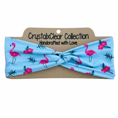 Flamingo Soft Stretch Twist Knot Headband