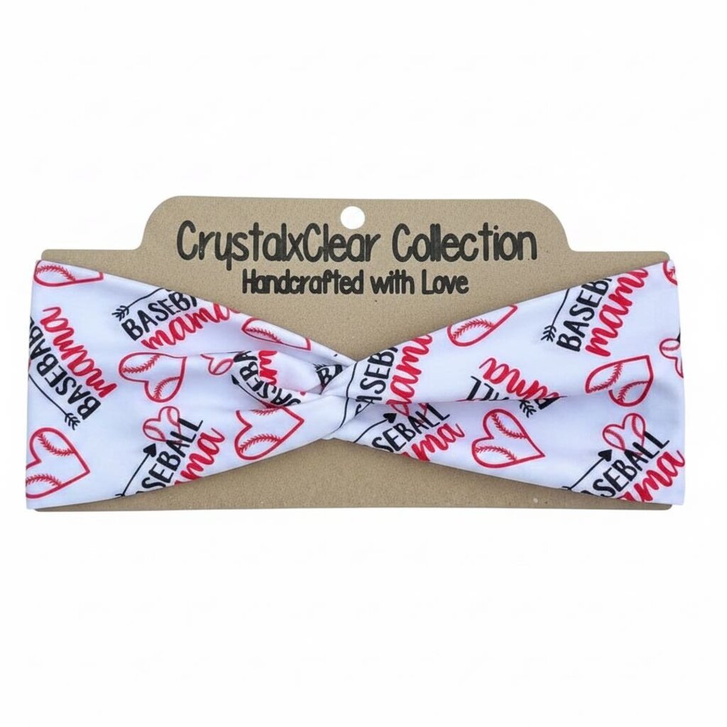 Baseball Mama Soft Stretch Twist Knot Headband