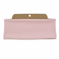Ribbed Solid Blush Soft Stretch Twist Knot Headband - view 2
