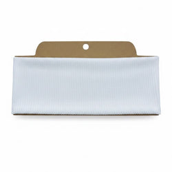 Ribbed Solid White Soft Stretch Twist Knot Headband - view 2