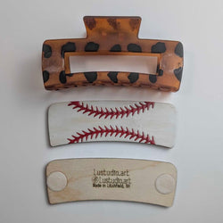 Hair Claw Interchangeable 4" Set - Baseball - view 2