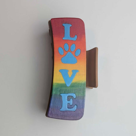 Hair Claw Interchangeable 4" Set - Love paw