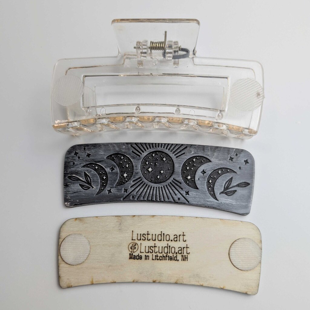 Hair Claw Interchangeable 4" Set - Moon Phases